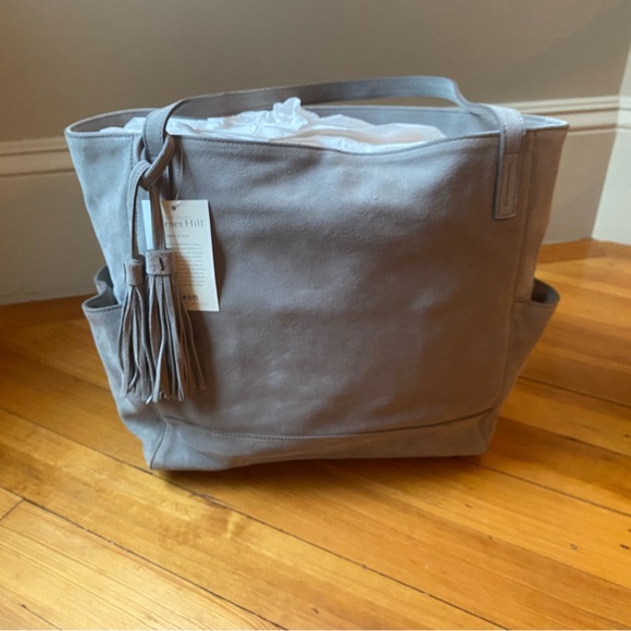 Beautiful NWT suede tote. About 15” x 18” wide. - Picture 3 of 8